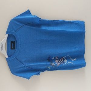 CLEARANCE!!! Zadig & Vol Rhinestone Skull Embellished Linen Short Sleeve Shirt